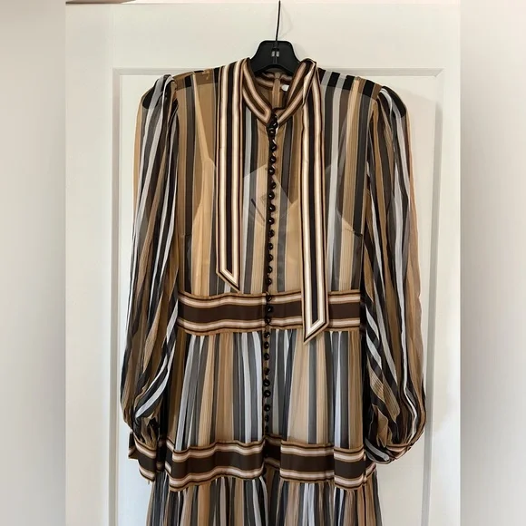 Zimmermann - BOTANICA PANELLED MIDI DRESS - Size 3 - Picture 5 of 6